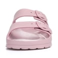 thumbnail image 4 of Litfun Women's Slide Sandals with Adjustable Buckles Summer Arch Support Beach Sandals, Pink, 4 of 7