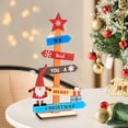 thumbnail image 1 of Edgergery Christmas Tree Colorful Small Wooden Pendant Desktop Ornaments Christmas Decorations, 1 of 5