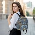 thumbnail image 6 of FORMRS Mini Backpack Purse for Women Travel Daypack Casual Shoulder Bag, Yellow Forest Pattern, 6 of 7
