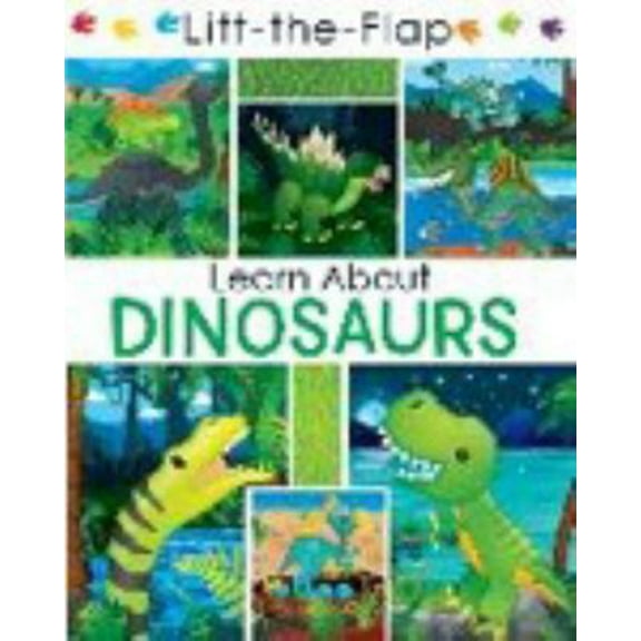 Pre-Owned Learn About Dinosaurs - Lift the Flap Activity Kids Books - Childrens Books, Toddler Books (Hardcover) 1648332498 9781648332494