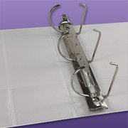 Xcel 3 Lightweight Durable Binder, 3 D-Ring Binder, White, 2 Pack, Includes 5 Binder Dividers