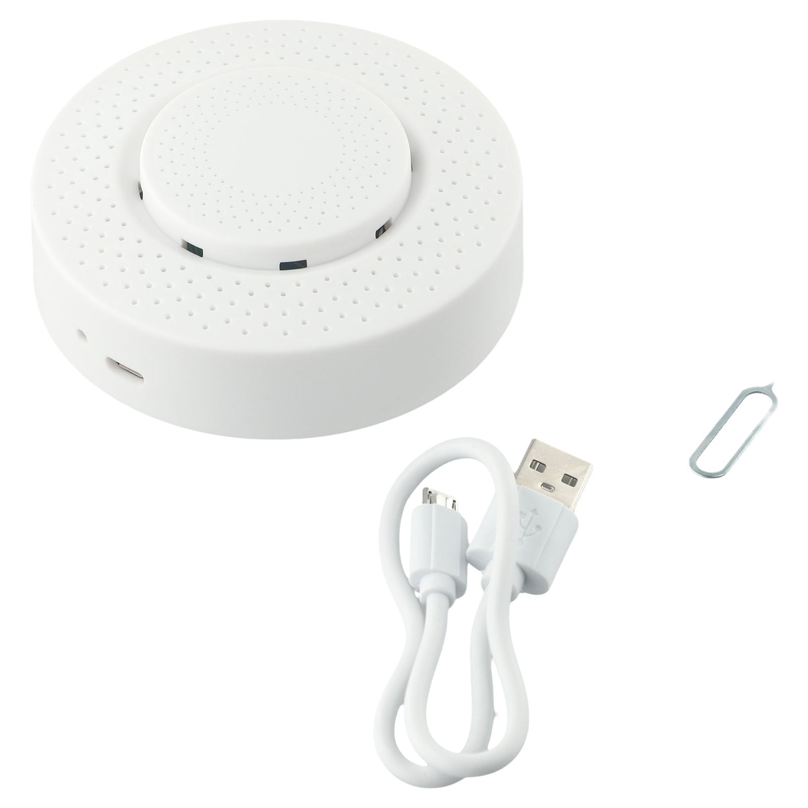 CHENGSI for Tuya Smart 6-in-1 Air Quality Detector for wifi Compatible - Monitors PM2.5 Formaldehyde VOC Temperature Humidity - USB Powered Environmental Sensor for Home Office