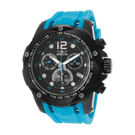 Invicta 20075Syb Men's Speedway Chronograph Blue Polyurethane Black Dial Watch