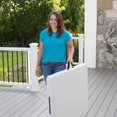 thumbnail image 3 of Muebles de exterior portátiles, mesa plegable de plástico Rectangular blanca de 6 pies para banquetes, Catering, barbacoa, Camping, Picnic, 3 of 4