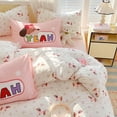 thumbnail image 6 of JOLUSERE 2-Piece Pink White Flowers Dachshund Comforter Twin Set , Soft Pink Dachshund Bedding Set for Kids Adults, 6 of 10