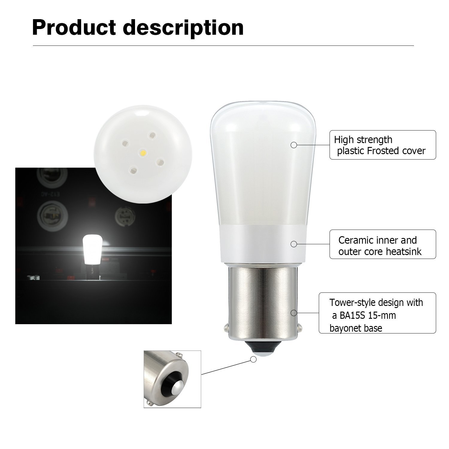 Kohree 4pcs 12 Volt Rv Led Light Bulb 1156 Vanity Light Bulb Replacement 20 99 1141