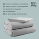thumbnail image 4 of Juego de Sábanas King Size The Shop, Gris Claro, Microfibra, Material Transpirable, No Alergénico gris, 4 of 7