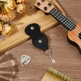 thumbnail image 4 of 1pc Pick You Guitar Picks Gifts Stainless Steel Guitar Pick Keychain with PU Leather Case Plectrum Guitar Set Graduates Birthday Christmas Valentines Gifts for Guitar Player Musician Lover Gray, 4 of 5