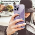 thumbnail image 2 of JETech Glitter Case for iPhone 14 Pro Max 6.7-Inch, Bling Sparkle Shockproof Phone Bumper Cover, Cute Sparkly for Women and Girls (Clear), 2 of 7