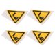thumbnail image 5 of 4 pegatinas de advertencia de PVC "Cuidado con la cabeza", triángulos de colores brillantes, señales de seguridad adhesivas para maquinaria y equipo, para evitar colisiones en la cabeza., 5 of 8