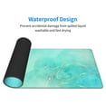 thumbnail image 4 of Pofeuu Cyan Mint Marble Print Desk Mat for Keyboard and Mouse，Computer Desk Matt for Desktop，Large Mouse Pad for Desk，Desk Pads on Top of Desks 12x31.5in, 4 of 8