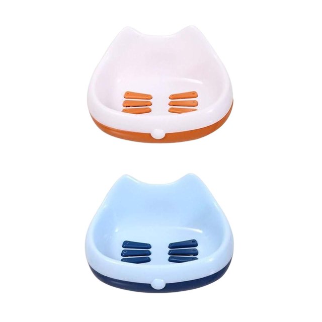Caja de Jabón en Forma de Gato, Sin Perforaciones, Montada en La Pared para , Cocina, Encimera, Baño de Jabón en Forma de Gato, Sin Perforac BLESIY Jabonera