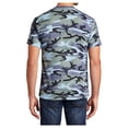 thumbnail image 2 of Yellow Rooster Male Core Cotton Tee Men T-Shirts Woodland Blue Camo 3XL, 2 of 6