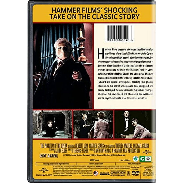 The Phantom of the Opera (1962) [DVD] - Walmart.com