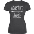thumbnail image 1 of Adventure Awaits Native Arrow Dark Heather Juniors Soft T-Shirt, 1 of 1