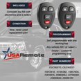 thumbnail image 3 of Mando a distancia de entrada sin llave para coche con llave de encendido, compatible con Chevy Suburban Tahoe Traverse/GMC Acadia Yukon/Cadillac Escalade SRX/Buick Enclave/Saturn Outlook, juego de 2, 3 of 5
