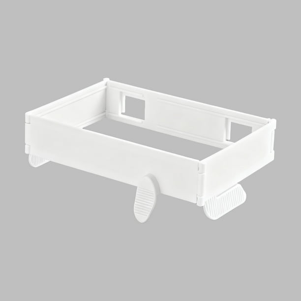 Seyotauo Plastic Trash Bag Holder Rack, Folding Hanging Kitchen Trash Can,No Drill Adhesive Mounted Plastic Bag Holder,Space Saving Towel Hanger,Collapsible Garbage Can for Cabinets/Doors/Cupboards