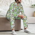 thumbnail image 7 of Uemuo Frog With Sweet Pattern 2-Piece Loungewear Set - Men’s Soft Sleepwear, Cozy Winter PJs, Comfy Sleep Set-Medium, 7 of 7