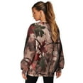 thumbnail image 2 of Garronmavis Pullover for Women Camo Oversized Camouflage Hunting Forest Crewneck Loose Daily Top Long Sleeve Tops with Pockets Pullover for Women, Size 3XL, 2 of 6