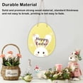 thumbnail image 3 of Advancent Happy Easter Cuerda Colgante Chips Decoración de dibujos animados Carta Puerta Autoensamblaje Etiqueta colgante Signo Inicio Kits de decoración para fiestas conejo amarillo, 3 of 6