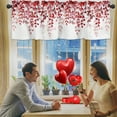 thumbnail image 4 of Valentine's Day Printed Kitchen Curtain Fabric Decorative Window for Bedroom and Home, 4 of 8