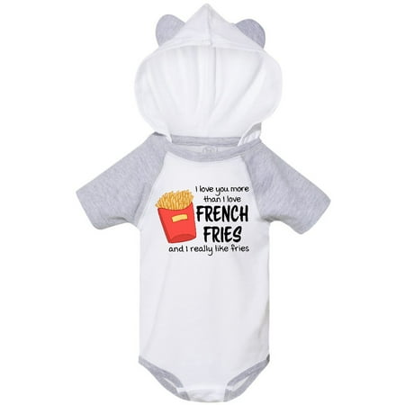 

Inktastic I Love You More Than French Fries and I Really Like Fries Gift Baby Boy or Baby Girl Bodysuit