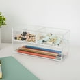 thumbnail image 3 of Martha Stewart Brody Set of 3 Stack and Slide Plastic Tray Office Desktop Organizers, 2- Small and 1-Medium, 3 of 10