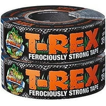T-REX Ferociously Strong Duct Tape, 1.88 in. x 35 yd, 2 Rolls. Total 70 Yards, Dark Gunmetal Gray 240998