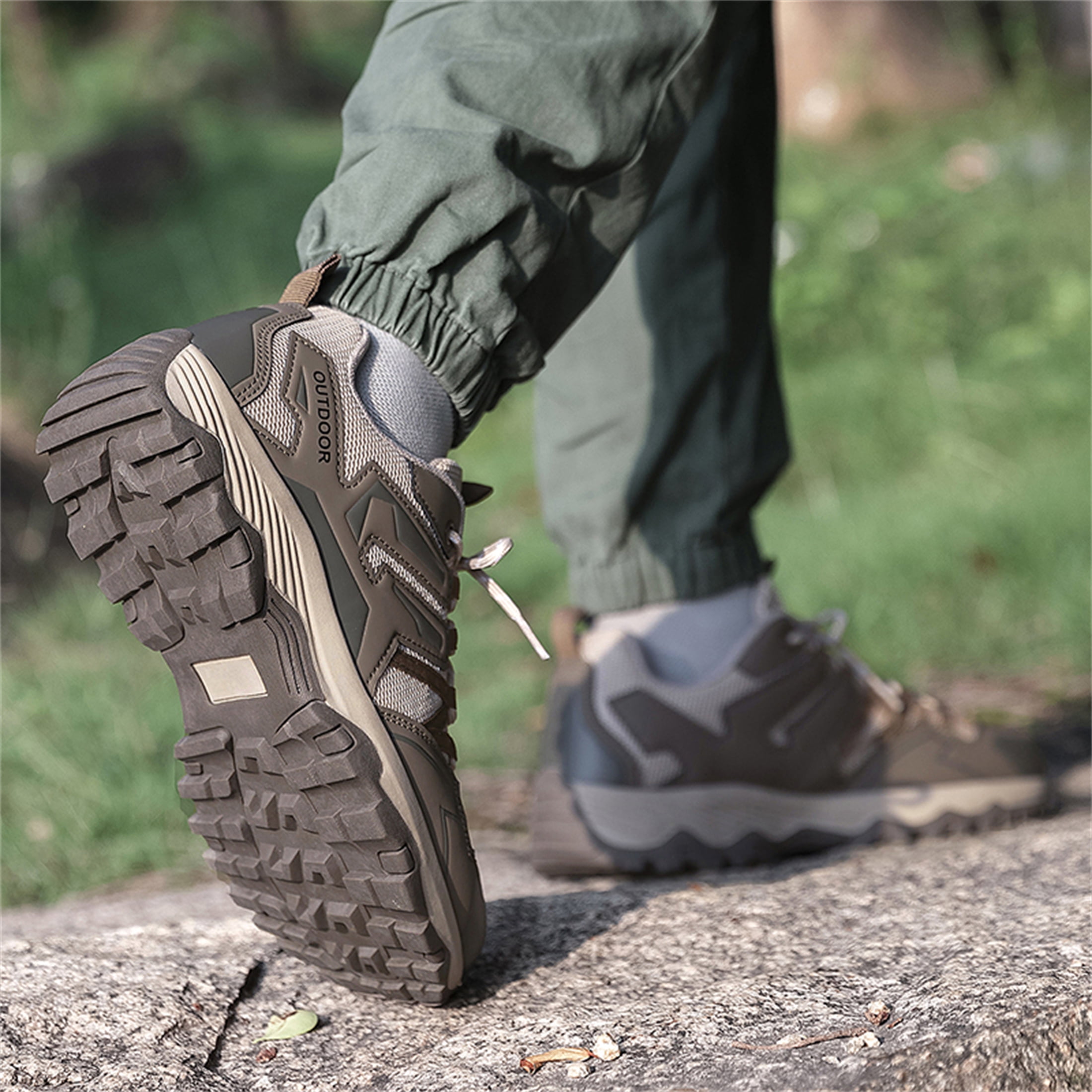 YOURDIARY Womens Mens Hiking Shoes Comfortable Breathable Anti-Slip Outdoor Hike Trekking Trails Shoe