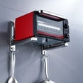 thumbnail image 4 of Stainless Steel Microwave Oven Rack Wall-Mounted Microwave Oven Rack With Hook, 4 of 8
