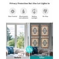 thumbnail image 4 of Window Privacy Film Southwest America Stained Glass Window Film Decorative Sun Block Window Cover Heritage Bohemian Traditional Classic Window Clings Static Adhesive Sticker for Bathroom 17.7"x78.7", 4 of 7
