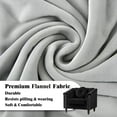 thumbnail image 2 of Aukfa Sofa Chair, Flannel Accent Chair with Pillow for Living Room, Black, 2 of 9