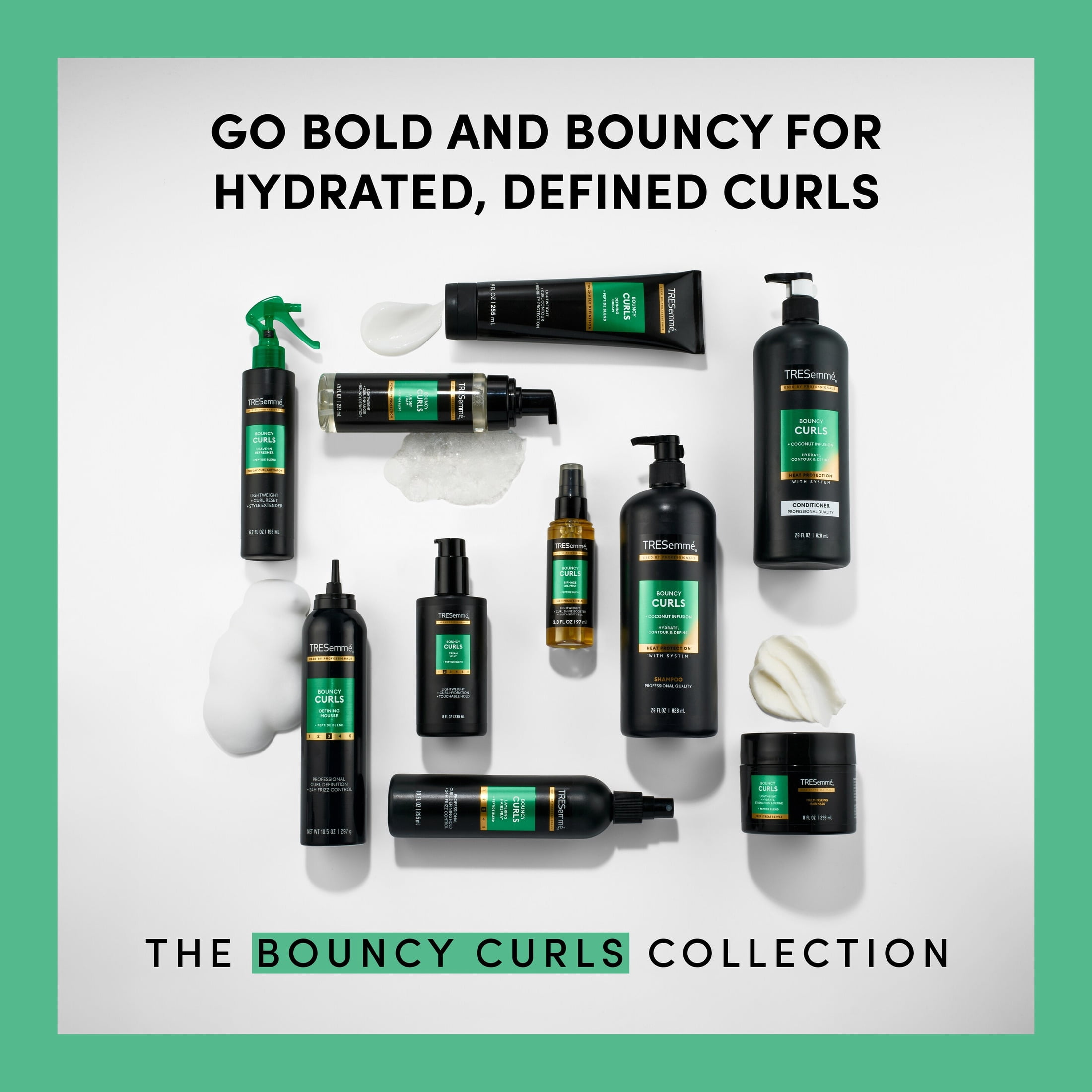 TRESemmé Leave-In Refresher for a 2nd Day Curl Activation, Bouncy Curls with Peptide Blend, 6.7 fl oz