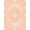 Peach Cream, Pattern 4, variant on Design&I 8'x10' Washable Area Rug Sleek Flatweave Pet Friendly Faded Terracotta Beige Accent Bordered Vintage Design Rectangle for King Size Bedroom, Under Bed