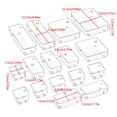thumbnail image 6 of Clear Drawer Organiser Set Vanity Drawer Dividers Drawer Storage Bin for Home, 6 of 11