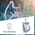 thumbnail image 6 of XATENJE Harp Necklace 925 Sterling Silver Music Pendant Necklace Celtic Music Jewelry for Women Music Lovers, 6 of 7