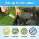 thumbnail image 3 of Billuyoard Paquete de 2 bolsas rellenables con peso para sombrillas, para eventos al aire libre, bases para sombrillas y bolsas de arena. Jardín y Patio A 4 Uds., 3 of 6