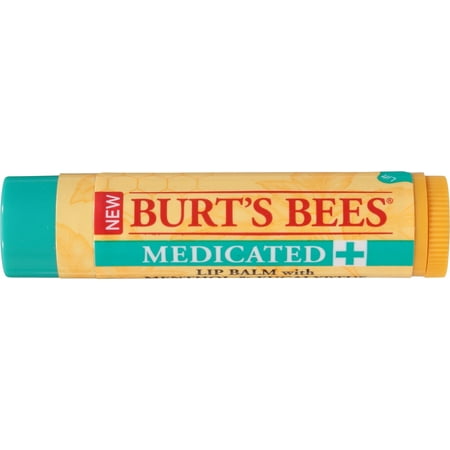 Medicated Lip Balm by Burts Bees for Unisex - 0.15 oz Lip Balm