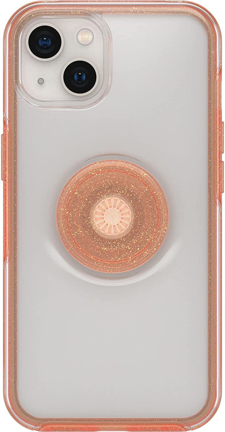 OtterBox + Pop Symmetry Clear Series Case for iPhone 13 Only - Non-Retail Packaging - Melondramatic Clear/Orange