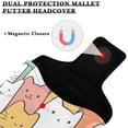 thumbnail image 3 of Haosy Cute Pastel Cats Golf Mallet Putter Cover Strong Magnetic Leather Golf Club Headcover Closure, 3 of 7