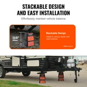 VEVOR Trailer Jack Block, 6000 lbs Capacity per RV Leveling Block, High-quality Polypropylene RV Camper Stabilizer Blocks, RV Travel Accessories Use for Any Tongue Jack, Post, Foot,5th Wheels,4-Pack