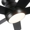 thumbnail image 5 of Wellspeed 52 in. Indoor Integrated LED Matte Black Low Profile Ceiling Fan with 5 Plywood Blades, 5 of 12