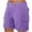 Purple, variant on Lenpel Cargo Shorts for Women Lightweight High Waisted Hiking Casual Shorts Summer Shorts with Pockets