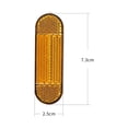 thumbnail image 4 of Mosiee Brand New Reflector Reflective Tube 2Pcs Black+Yellow Cycling Parts Electric Scooter Accessories For Night Riding, 4 of 9