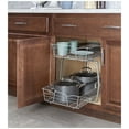 thumbnail image 5 of Closetmaid 308900 18" H X 14" W 2 Tier Kitchen Cabinet Pull Out Bottom Mount Basket, 5 of 9