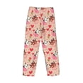 thumbnail image 6 of Balery Cow Flower And Heart print Men's Pajama Pants,Ultra Lightweight Pjs,Lounge Pant-Small, 6 of 9