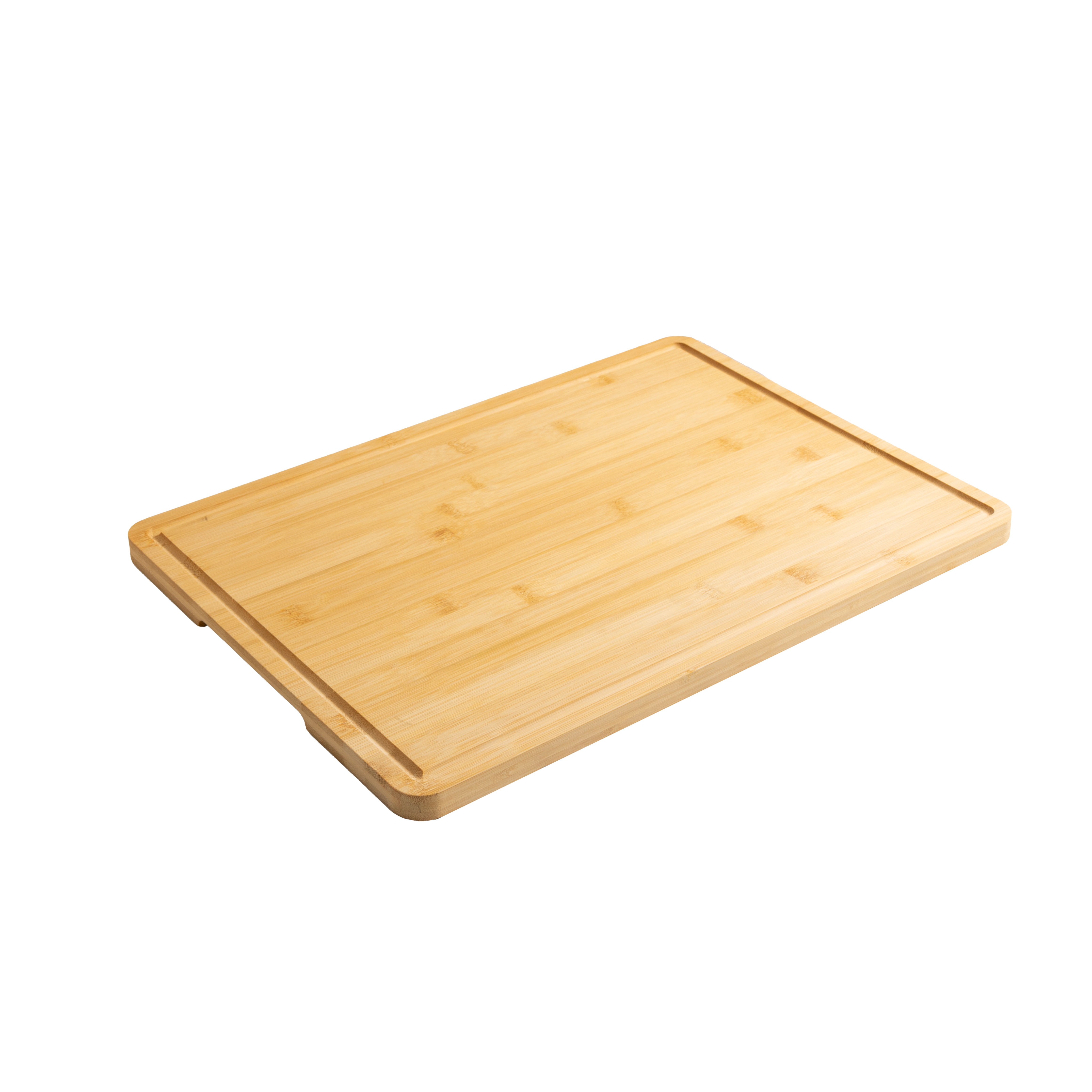 Mainstays Non-slip Bamboo Cutting Board, 14" x 19.5" with Juice Groove