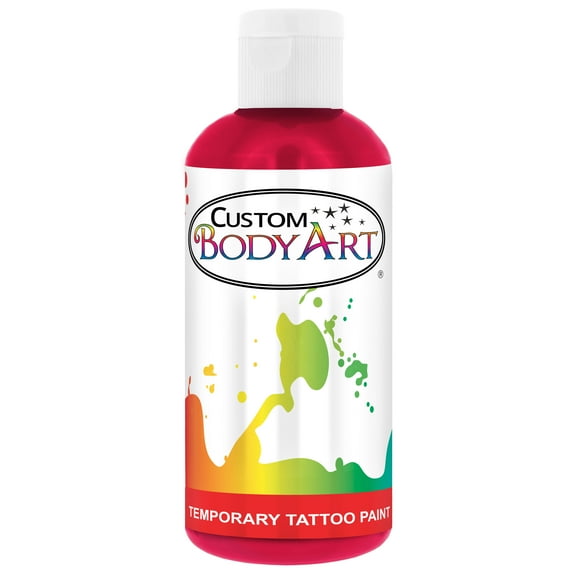 8 oz PINK Body Art TEMPORARY TATTOO AIRBRUSH PAINT Ink