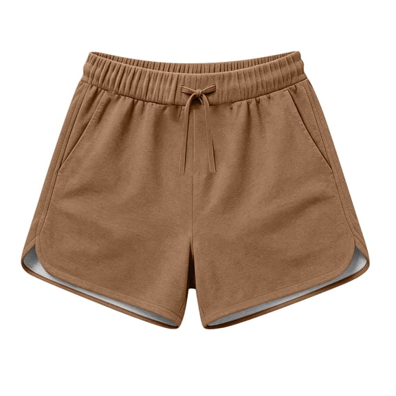 Sweat Shorts Women Yoga High Waisted Dolphin Shorts Summer Casual Drawstring SweatShorts with Pockets XL