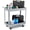 Grey No hole board, variant on Kojooin Heavy Duty 2 Tray Rolling Tool Cart – 400 lbs Capacity Utility Cart with Pegboard for Garage, Warehouse, Repair Shop